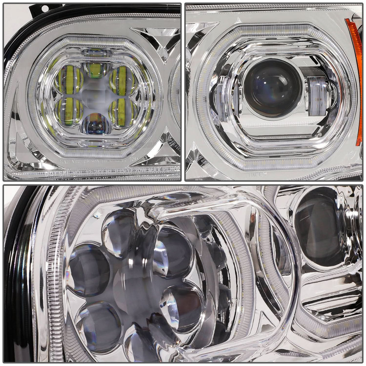 08-15 Peterbilt 388 / 08-21 389 / 14-21 567 Clear Headlights