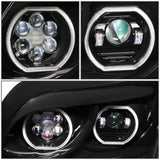96-10 Freightliner Century Projector Headlights - Black