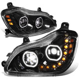 13-21 Kenworth T680 Projector Headlights - Black