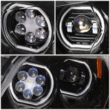11-20 Peterbilt 579 LED Headlights - Black