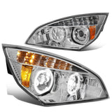 18-20 Freightliner Cascadia Halo LED DRL Headlights - Black Housing