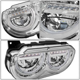 2008-2014 Dodge Challenger Chrome Housing Headlights