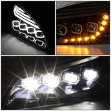 2018-2021 Freightliner Cascadia Black Headlights