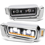 81-88 Peterbilt 359 / 87-07 379 / 08-21 389 Black Headlights