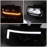 2014-2015 Chevrolet Camaro Full LED Headlights - Black
