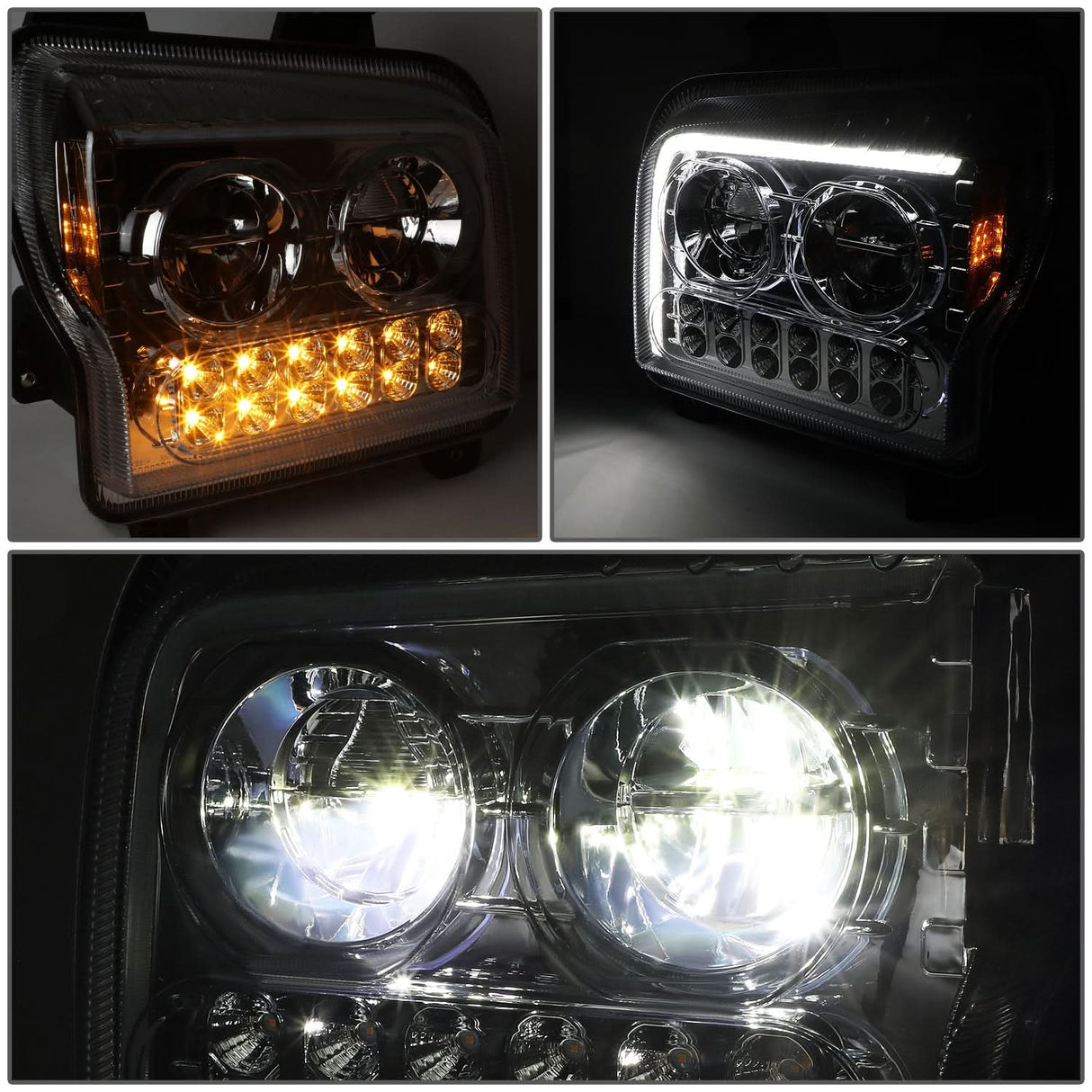 2019-2022 Kenworth W990 Chrome Headlights