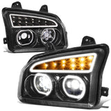 2019-2022 Kenworth T880 Black Headlights