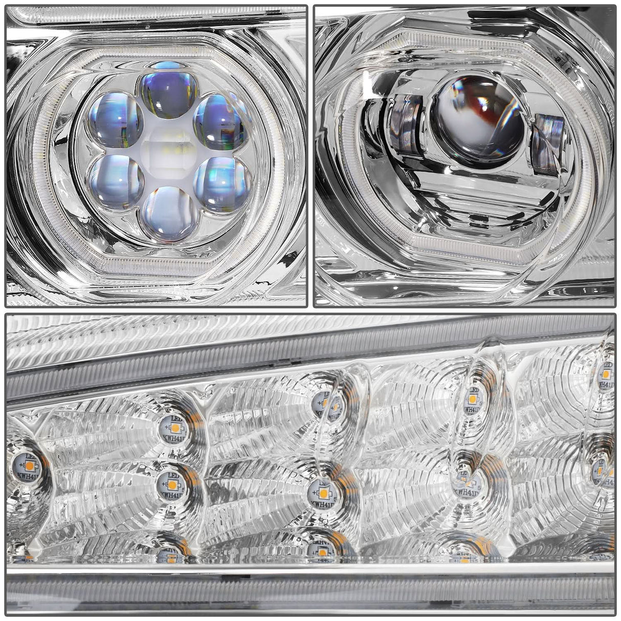 2019-2022 Kenworth T880 Chrome Headlights