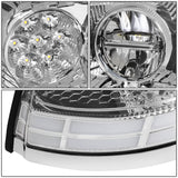 03-17 Volvo VN VNL VNM VNX LED Switchback Headlights Chrome