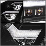 2018-2021 Volvo VNL VNR Sequential LED Headlights Black