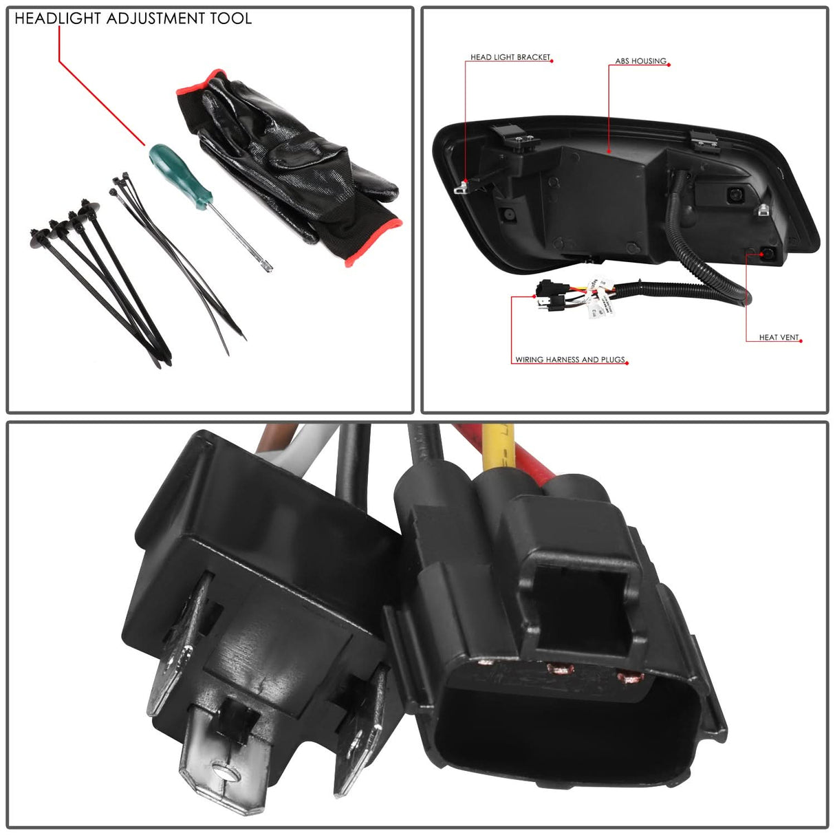 06-17 Hino 338/268/258/238/185/165/145 Black Headlights