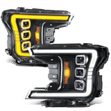 2018-2019 Ford F150 Black Headlights