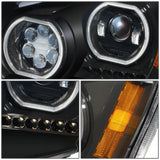 2008-2017 Freightliner Cascadia Gattling Barrel RGB LED Halo Headlights