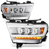 2019-2021 Dodge RAM LED Chrome Headlamps