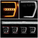 21-23 Ford F-150 LED Sequential Turn Signal Headlights Black