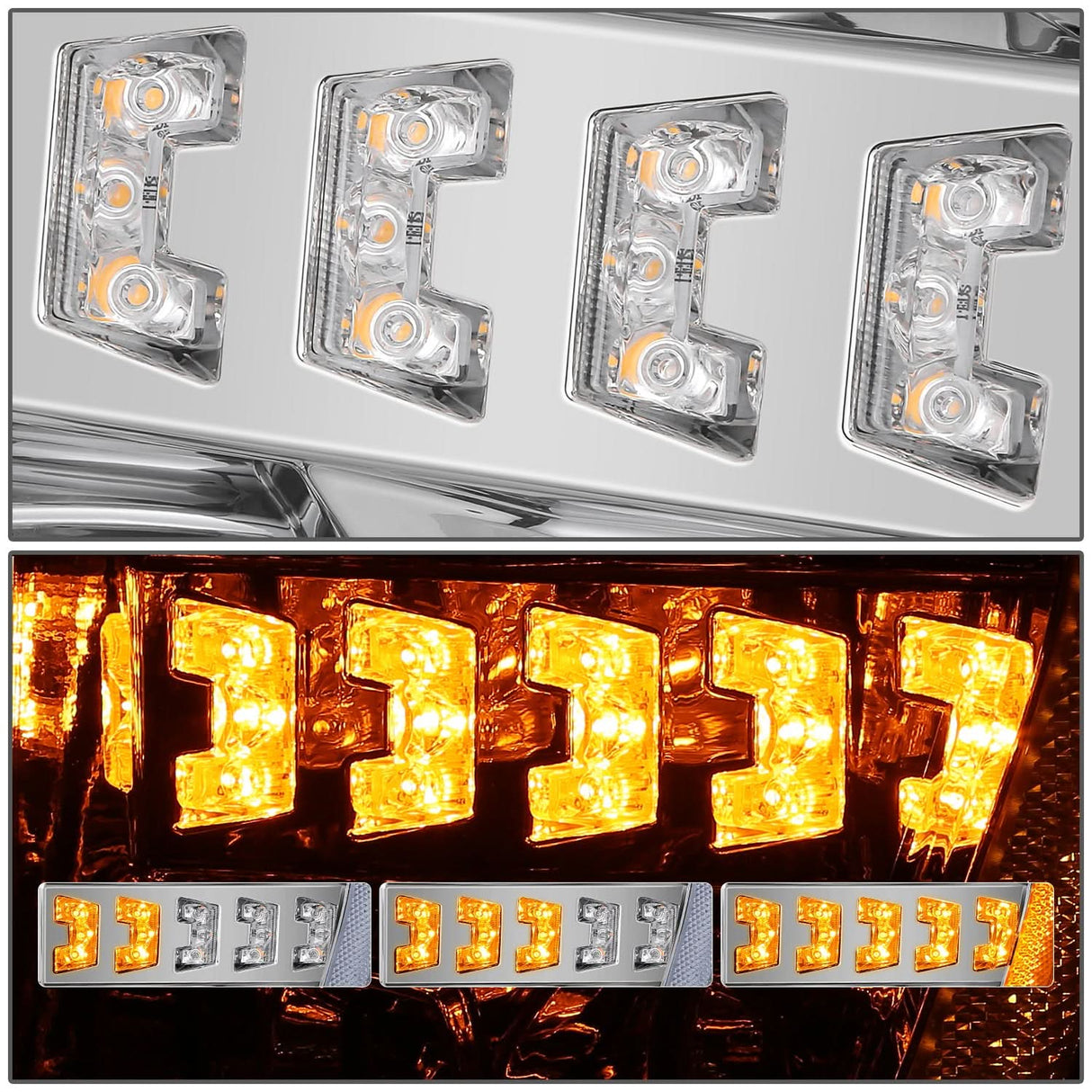 2021-2023 Ford F-150 LED Headlights w/ 3D Light Bar & Sequential Turn Signal