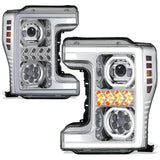 17-19 Ford F-250/F-350/F-450 Super Duty LED Headlights w/ Sequential Turn