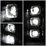 11-16 Ford F-250/350/450 Super Duty White 3D Light Bar Sequential Headlights