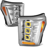 11-16 Ford F-250/F-350/F-450 Super Duty 3D Light Bar Headlights