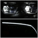 2008-2017 Kenworth T660 LED Sequential Projector Headlights Black