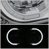 1981-1988 Peterbilt 359/379/389 Full LED Reflector Headlights Chrome