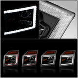 18-25 Mack Anthem LED Projector Conversion Headlights - Black