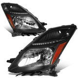 06-09 Toyota Prius HID Headlights - Black Housing w/ Amber Corner