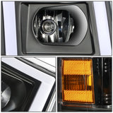 07-14 Chevrolet Silverado Rectangle LED DRL Headlights Black Housing
