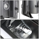 2007-2014 Chevrolet Silverado Rectangle LED DRL Headlights Black