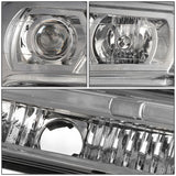 2002-2009 Chevrolet Trailblazer LED DRL Headlights - Chrome Housing