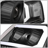 2004-2008 Ford F-150 LED DRL Projector Headlights Black Housing
