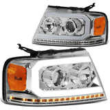 2004-2008 Ford F-150 LED DRL Projector Headlights with Sequential Turn Signal