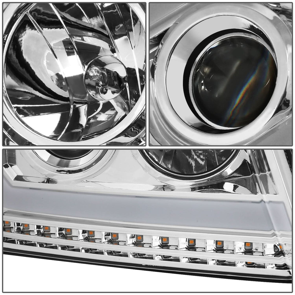 2004-2008 Ford F-150 LED DRL Projector Headlights with Sequential Turn Signal