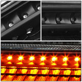 99-04 Ford F-250/F-350/Excursion LED DRL Headlights Black/Amber