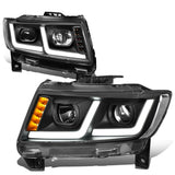 2011-2013 Jeep Grand Cherokee Projector Headlights Black Housing