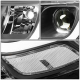 14-16 Jeep Grand Cherokee Projector Headlights Black Housing Clear