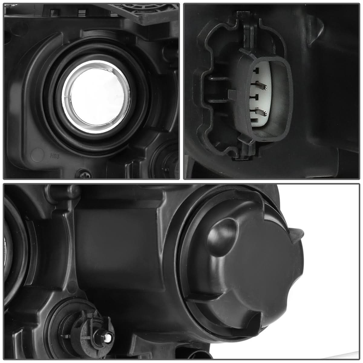 14-16 Jeep Grand Cherokee Projector Headlights Chrome Housing