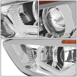 2015-2017 Ford Focus LED Dual Halo Projector Headlights Chrome