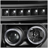 11-16 Ford F-250 F-350 F-450 F-550 Super Duty LED Halo Projector Headlights