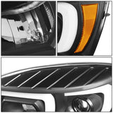 06-09 Dodge Ram Projector Headlights w/ LED DRL Black Housing