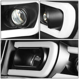 06-09 Dodge Ram Dual LED DRL Projector Headlights Black/Clear