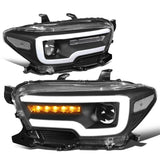 2016-2020 Toyota Tacoma Sequential LED DRL Projector Headlights