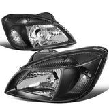 2006-2008 Kia Rio Black Housing Clear Corner Headlights