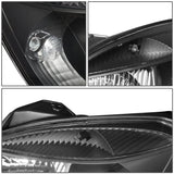 2006-2008 Kia Rio Black Housing Clear Corner Headlights