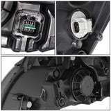 2006-2008 Kia Rio Black Housing Clear Corner Headlights
