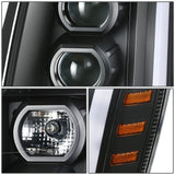 07-14 Cadillac Escalade Projector Black Housing Headlights
