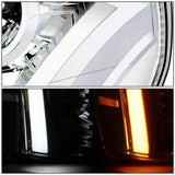 07-14 Cadillac Escalade Projector Headlights Chrome Housing Clear Corner