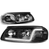 2000-2005 Chevrolet Impala LED DRL Headlights - Black Housing