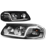 2000-2005 Chevrolet Impala LED DRL Headlights - Black Housing