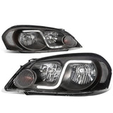 06-16 Chevrolet Impala/Monte Carlo LED DRL Headlights - Black/Clear